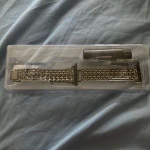 Size 42 gunmetal with rhinestone smartwatch band